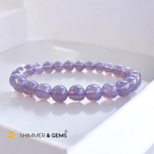 Lavender Moon Quartz Premium AAAA Grade 7mm (Brazil) Very Rare, Premium