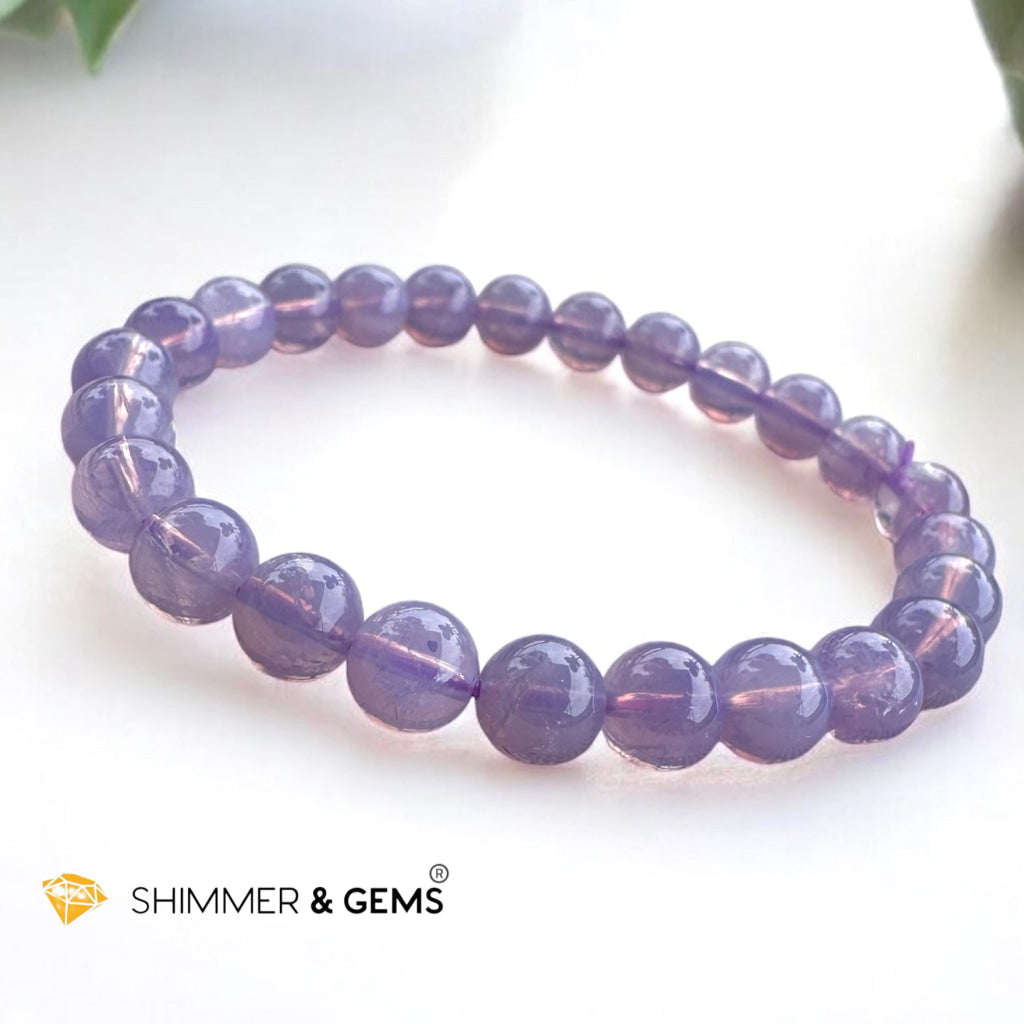 Lavender Moon Quartz Premium AAAA Grade 7mm (Brazil) Very Rare, Premium