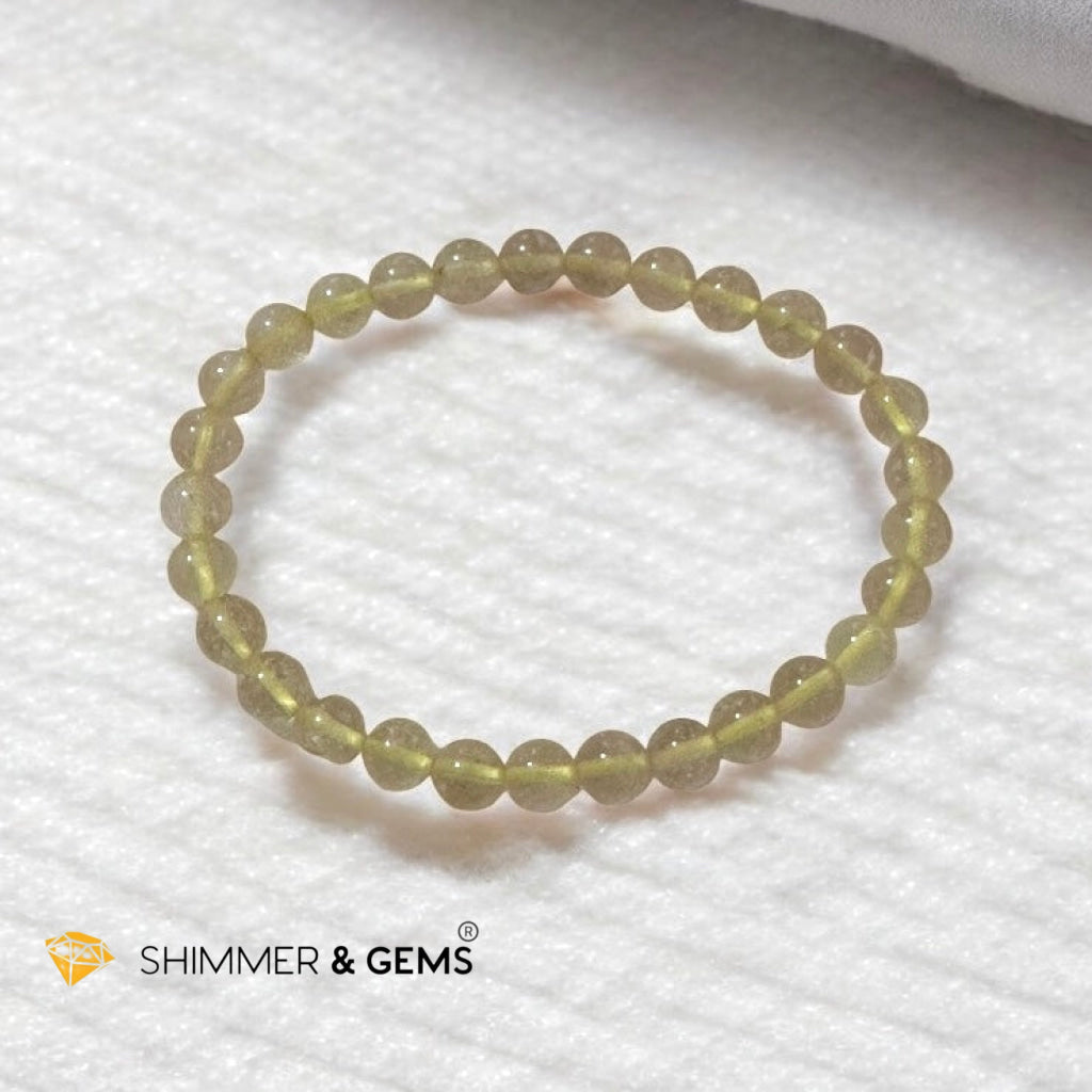 Libyan Desert Glass Bracelet 6mm (Ancient Power • Soul Missions • Galactic Remembrance) Sacred Technology Collection
