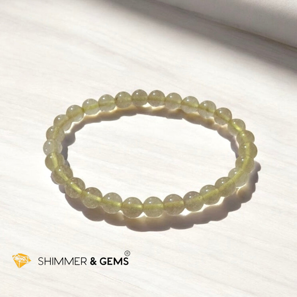 Libyan Desert Glass Bracelet 6mm (Ancient Power • Soul Missions • Galactic Remembrance) Sacred Technology Collection