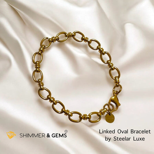 Linked Oval Bracelet – Steelar Luxe Collection (Stainless Steel)
