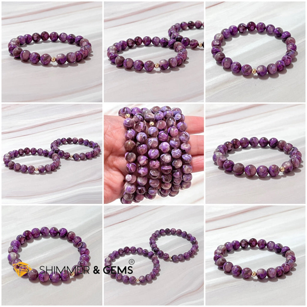 Lithium Mica Lepidolite Bracelet (Aaa Grade)