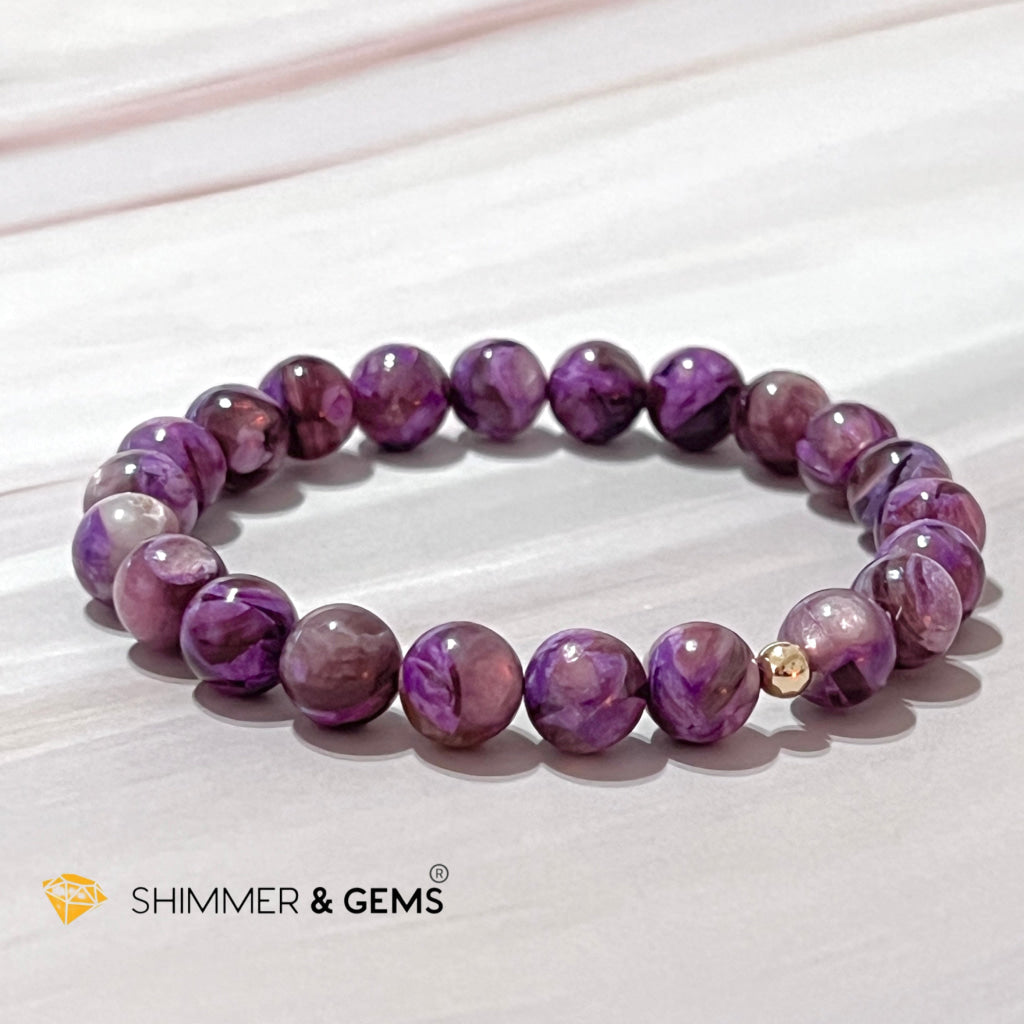 Lithium Mica Lepidolite Bracelet (Aaa Grade) 5.5