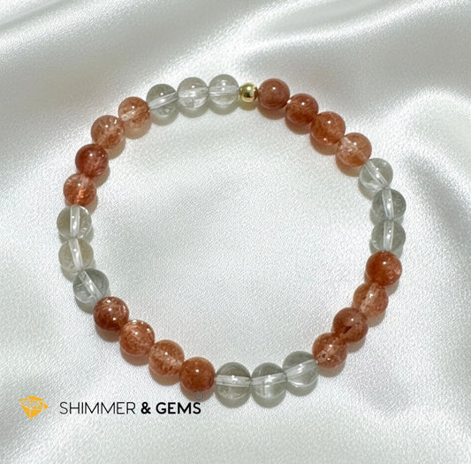 Money Leak Protection Arusha Sunstone 6mm Bracelet (Premium) AAAA Grade