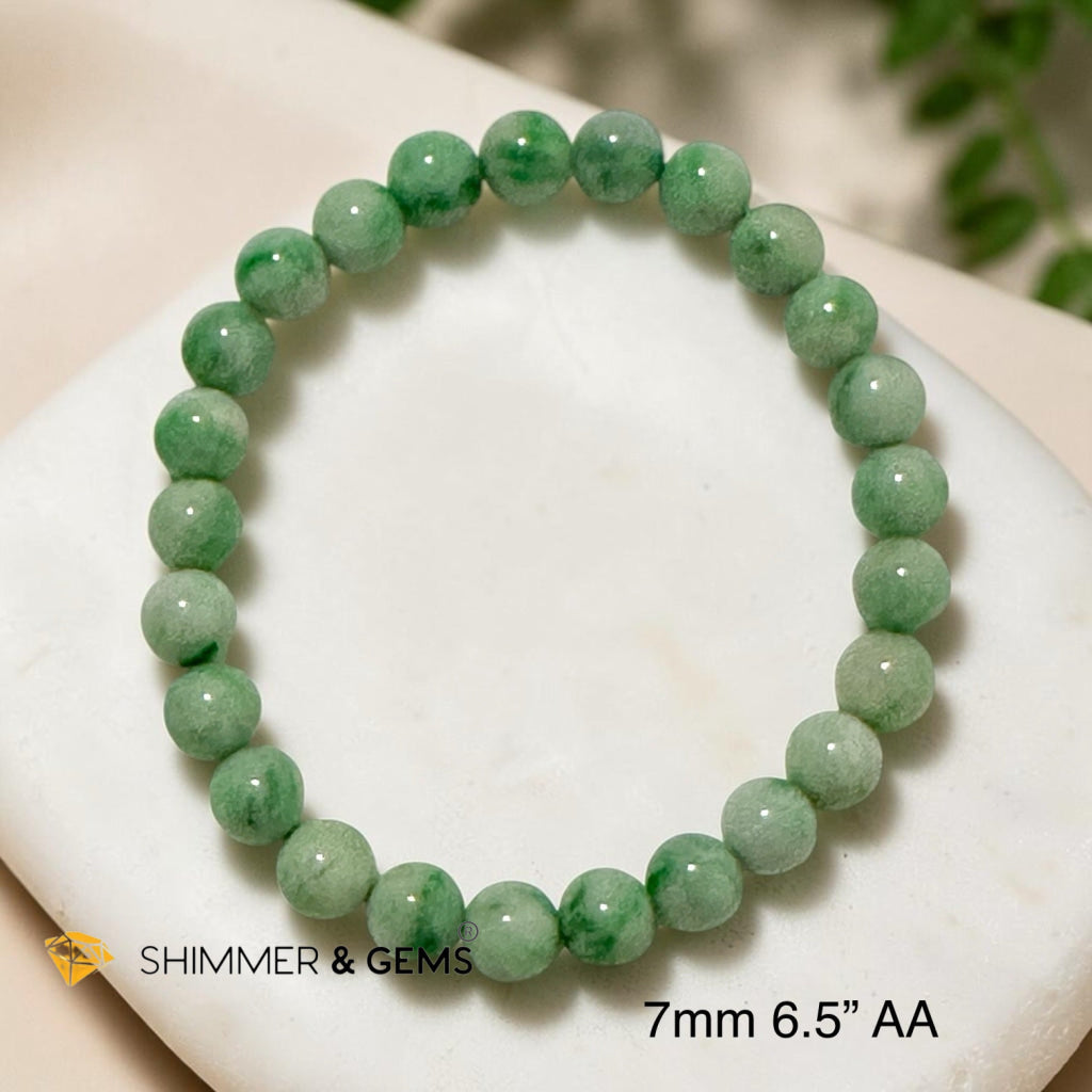 Myanmar Premium Jadeite Bracelet 7mm AA