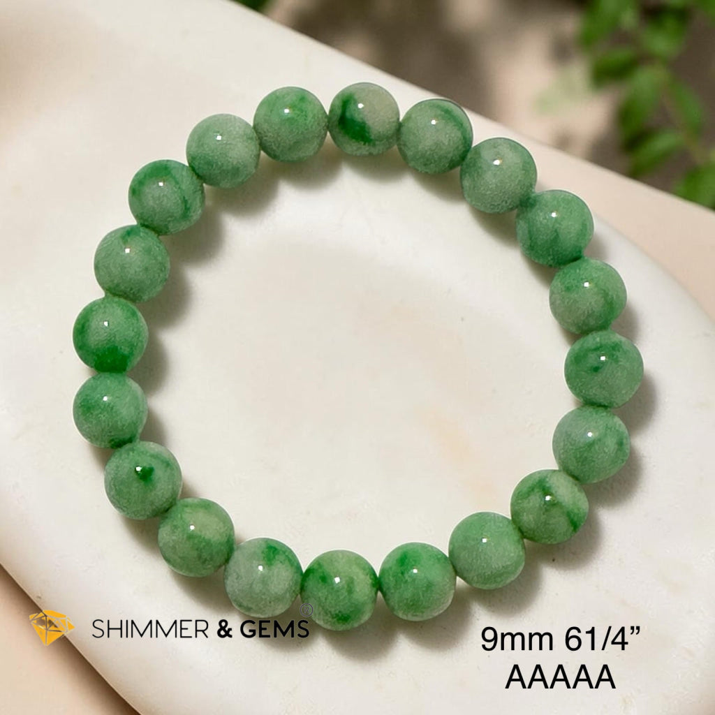 Myanmar Premium Jadeite Bracelet 9mm AAAAA