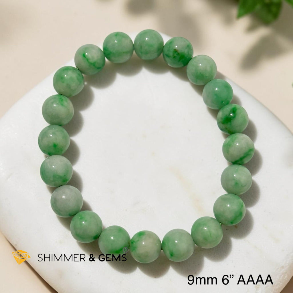 Myanmar Premium Jadeite Bracelet 9mm AAAAA