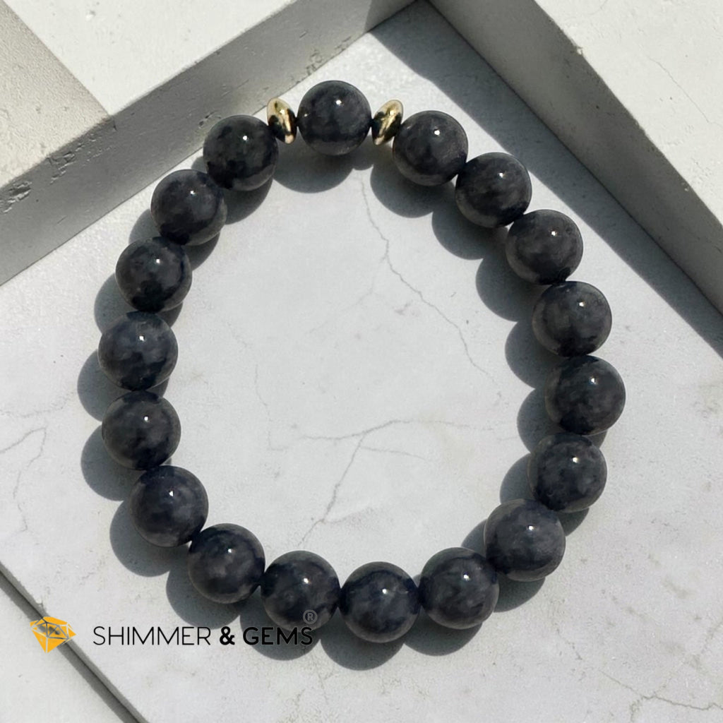 Natural Blue Sapphire 10mm Bracelet (Top Grade) (Fame, Wealth)