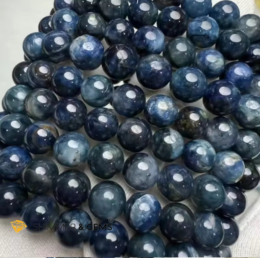 Natural Blue Sugilite 10mm Bracelet (South Africa) Top Grade & Rare (Cancer Prevention)