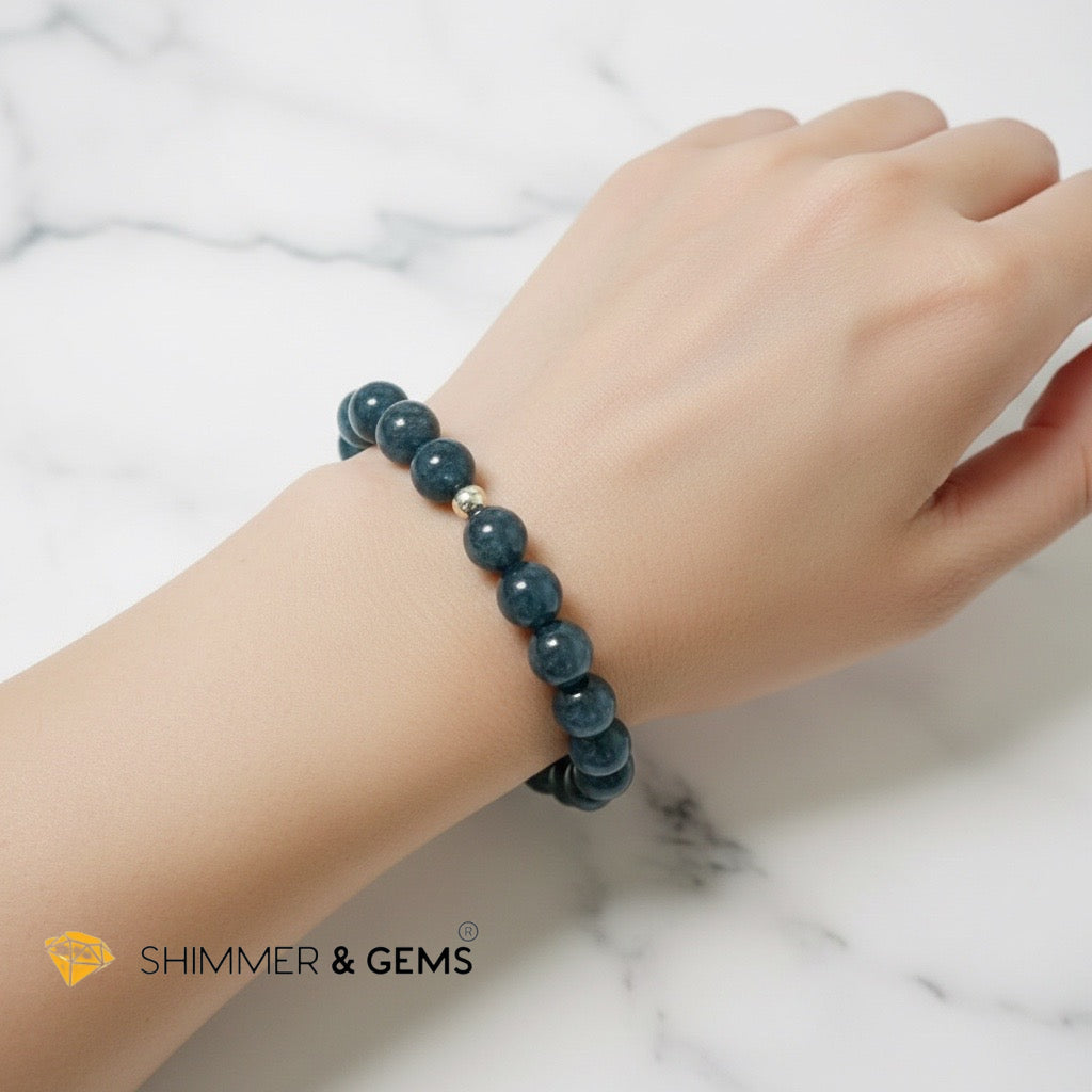 Natural Blue Sugilite 10mm Bracelet (South Africa) Top Grade & Rare (Cancer Prevention)