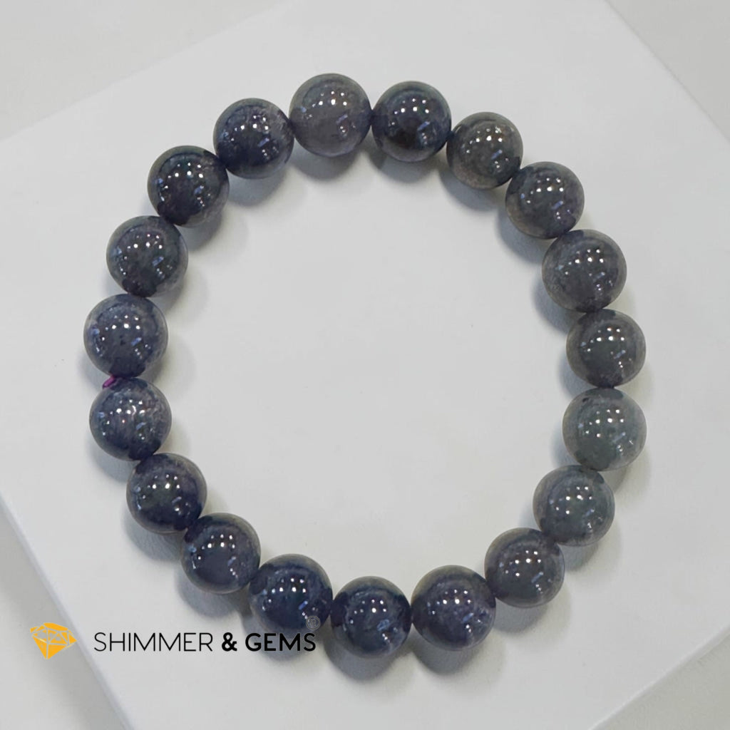 Natural Iolite 10mm Bracelet (Debt Elimination)