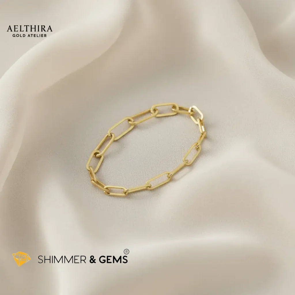 Paperclip Chain 14K Gold Filled Ring (2.4mm) Ring