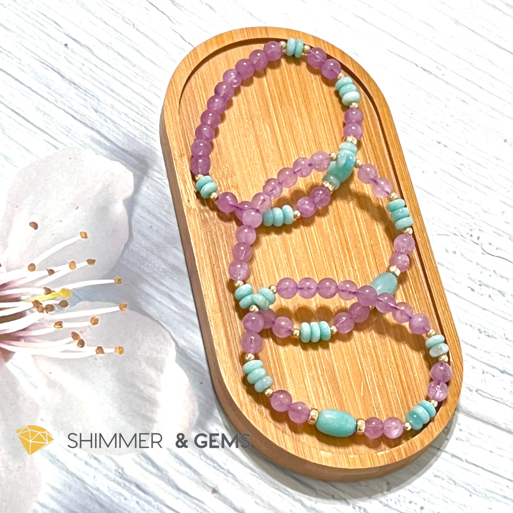 Peace & Calm Talisman Bracelet (Lavender Amethyst Amazonite) Bracelets