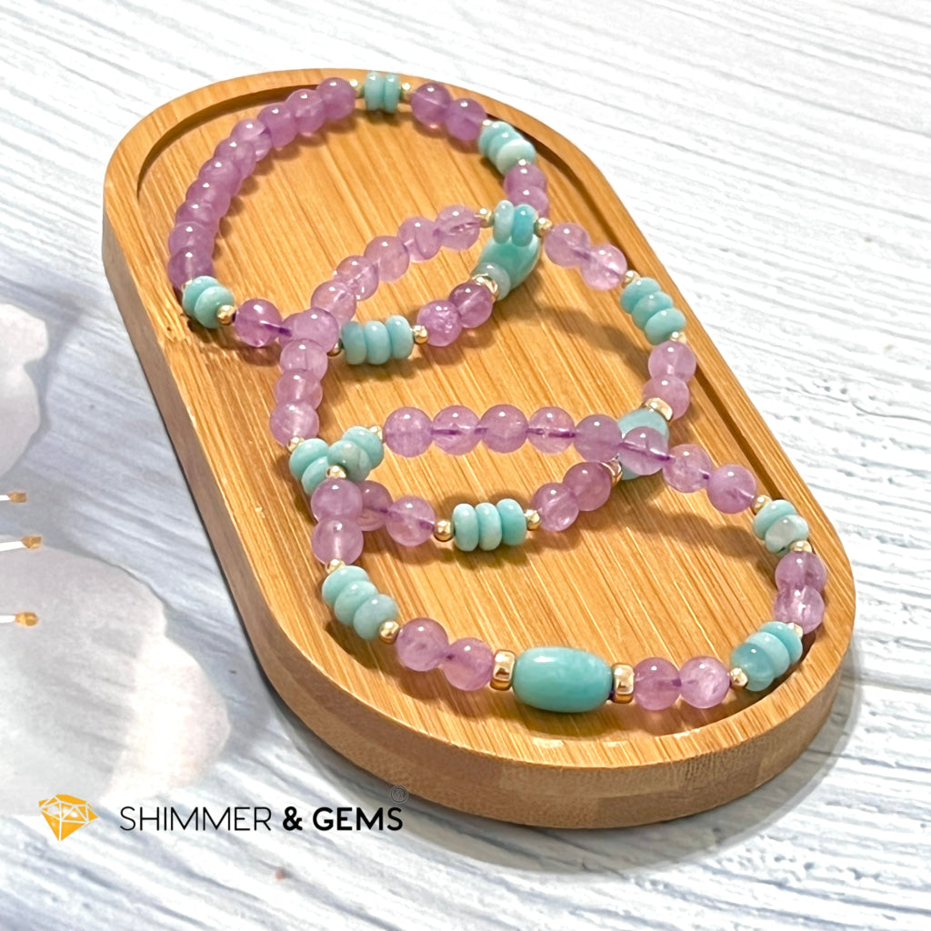 Peace & Calm Talisman Bracelet (Lavender Amethyst Amazonite) Bracelets