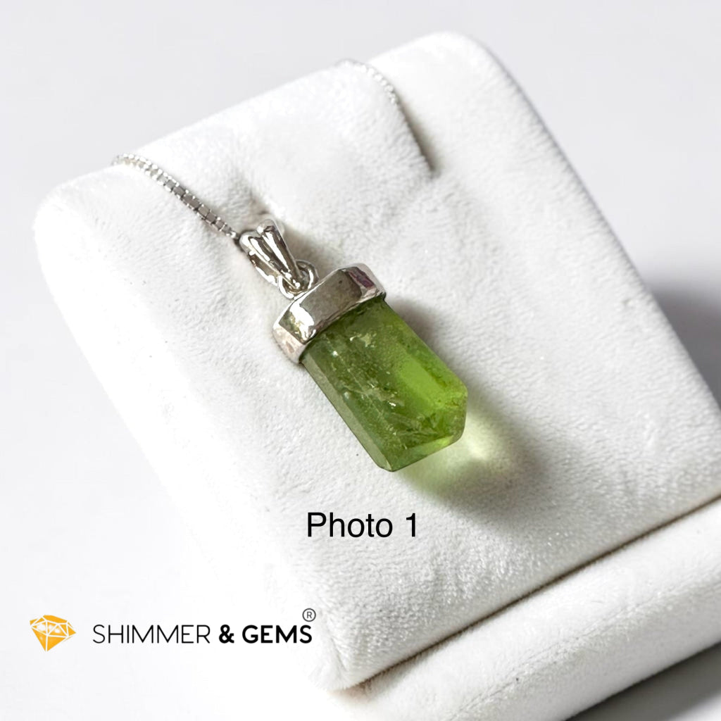 Peridot Premium Pendant in 925 Silver (Money Magnet)25-30mm