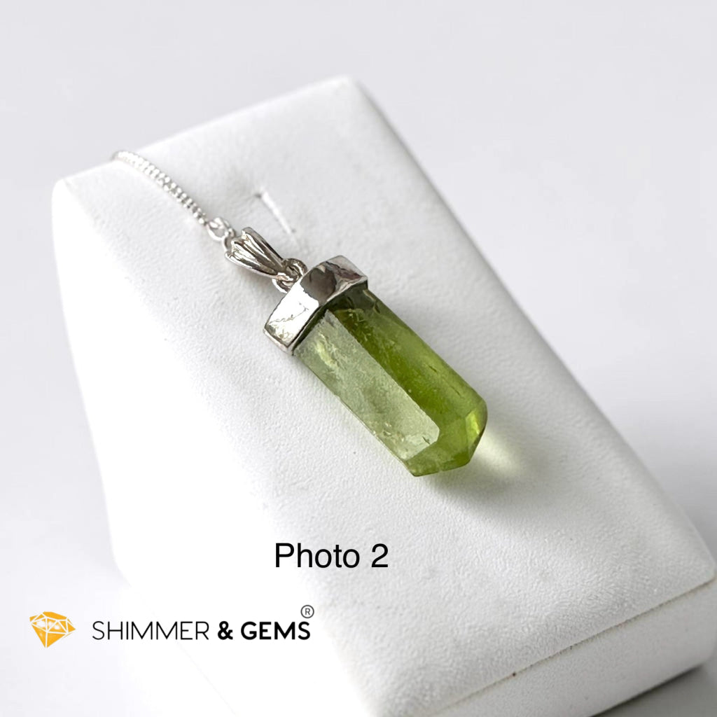 Peridot Premium Pendant in 925 Silver (Money Magnet)25-30mm
