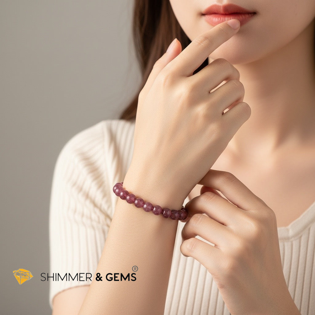 Premium 8mm Ruby AAAAA Grade (Myanmar) (Passion • Success • Prosperity • Vitality)