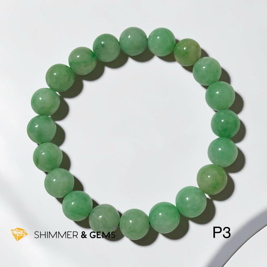 Premium, High-grade JADEITE Bracelet 8mm AAAAAA (Burma)