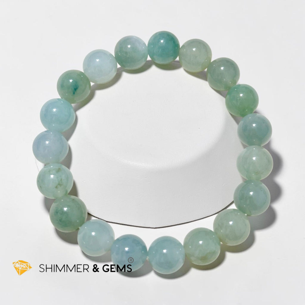 Premium Ice Burma Jadeite 10mm Bracelet (Type A)
