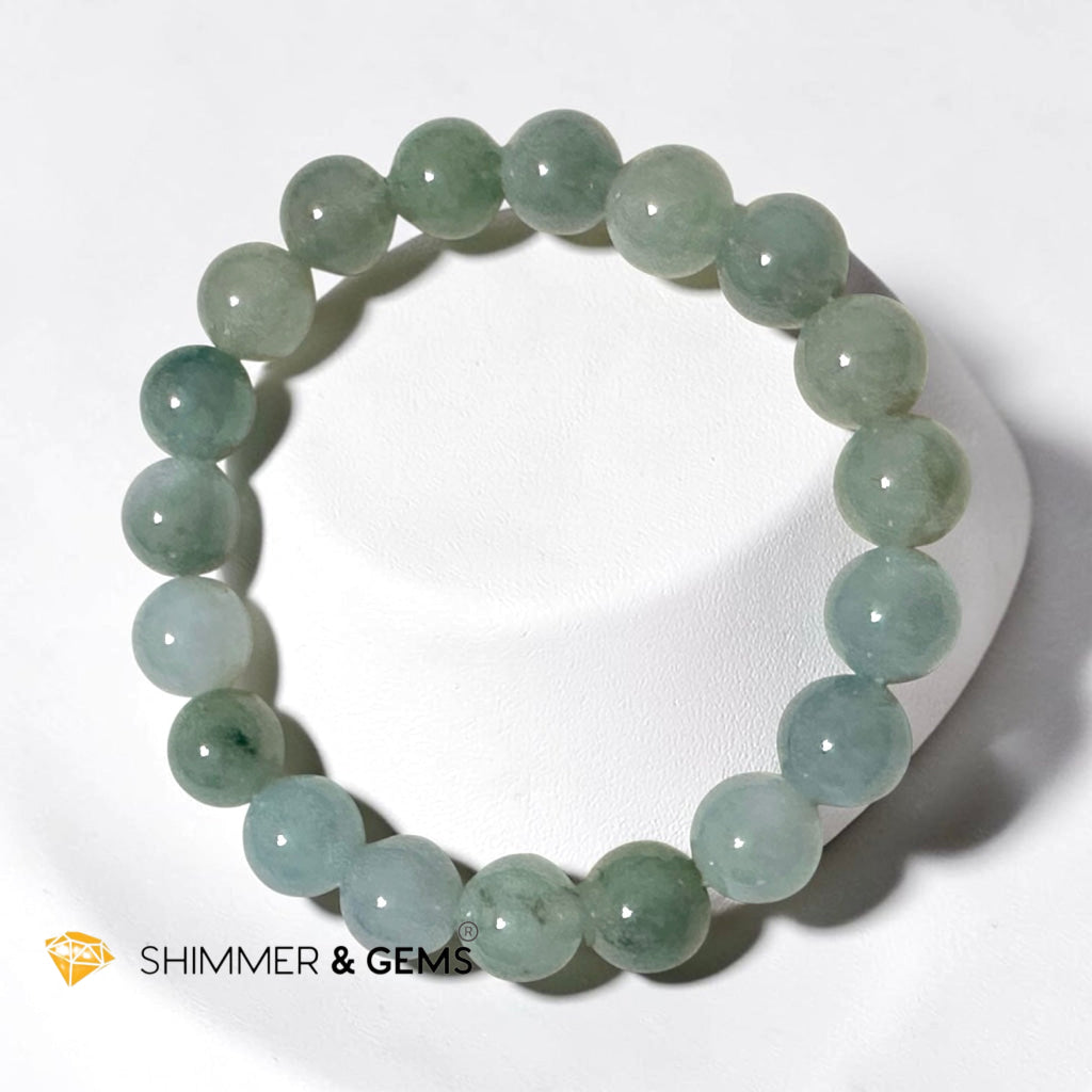 Premium Ice Burma Jadeite 10mm Bracelet (Type A)