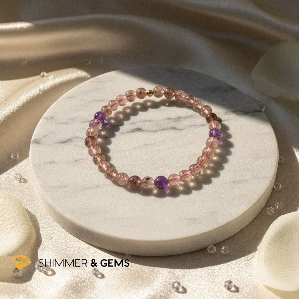 Premium Super 7 Bracelet 6mm (High-Vibration Power Stone)