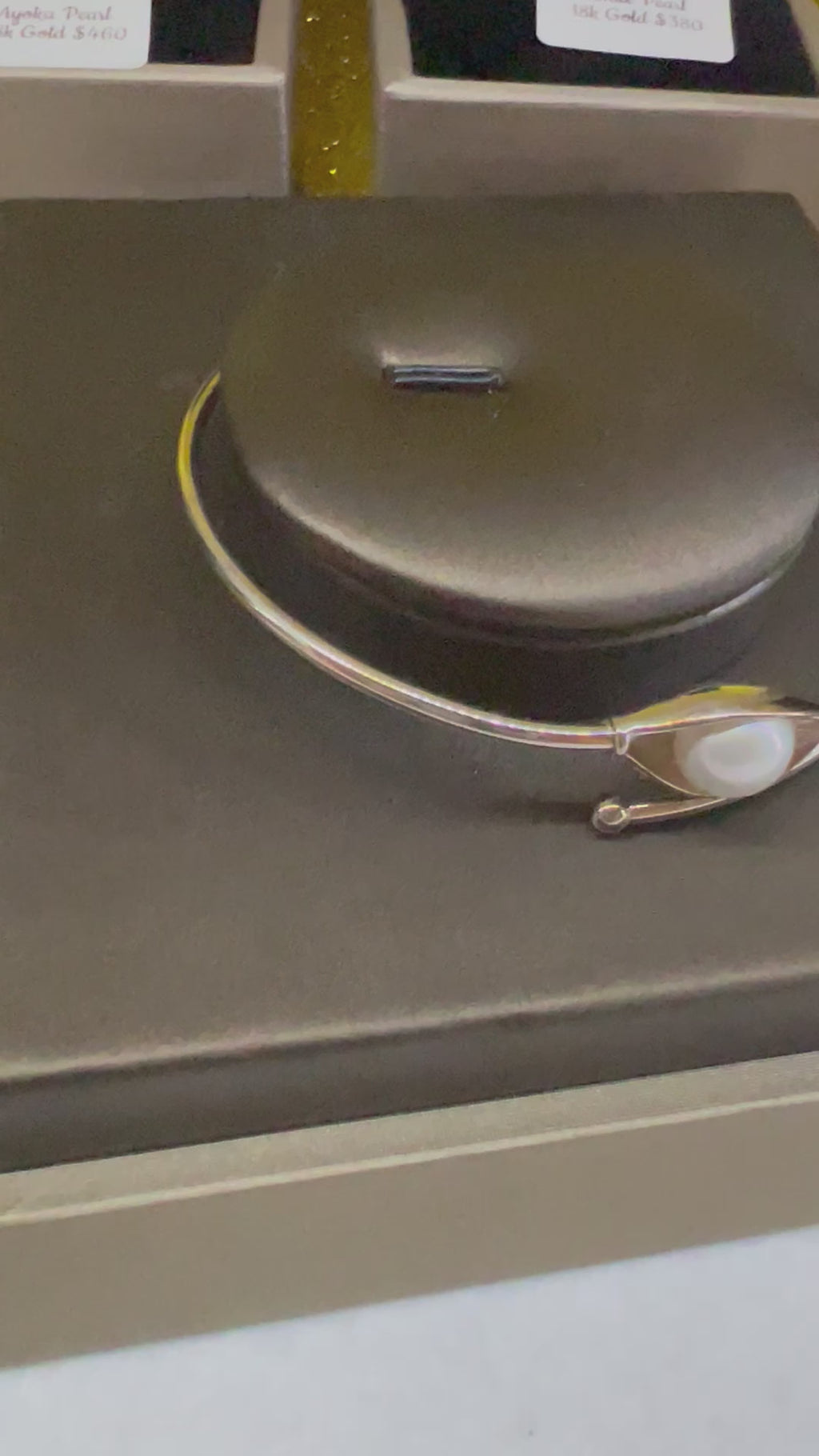 Freshwater Pearl 9mm Round 925 Silver Bangle