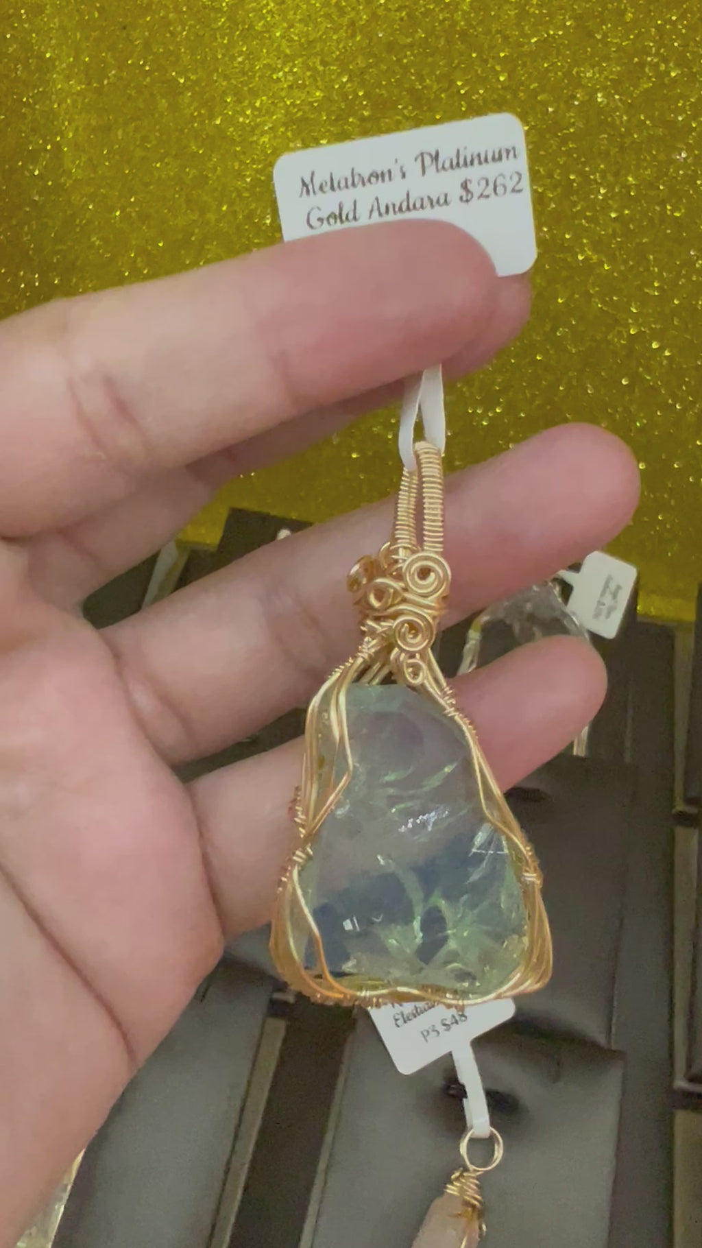 Metatron’s Platinum Gold Andara Pendant