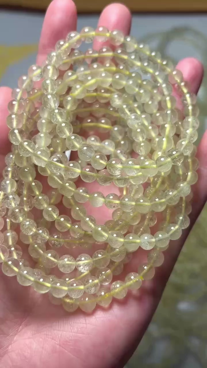 Libyan Desert Glass Bracelet 6mm (Ancient Power • Soul Missions • Galactic Remembrance) Sacred Technology Collection