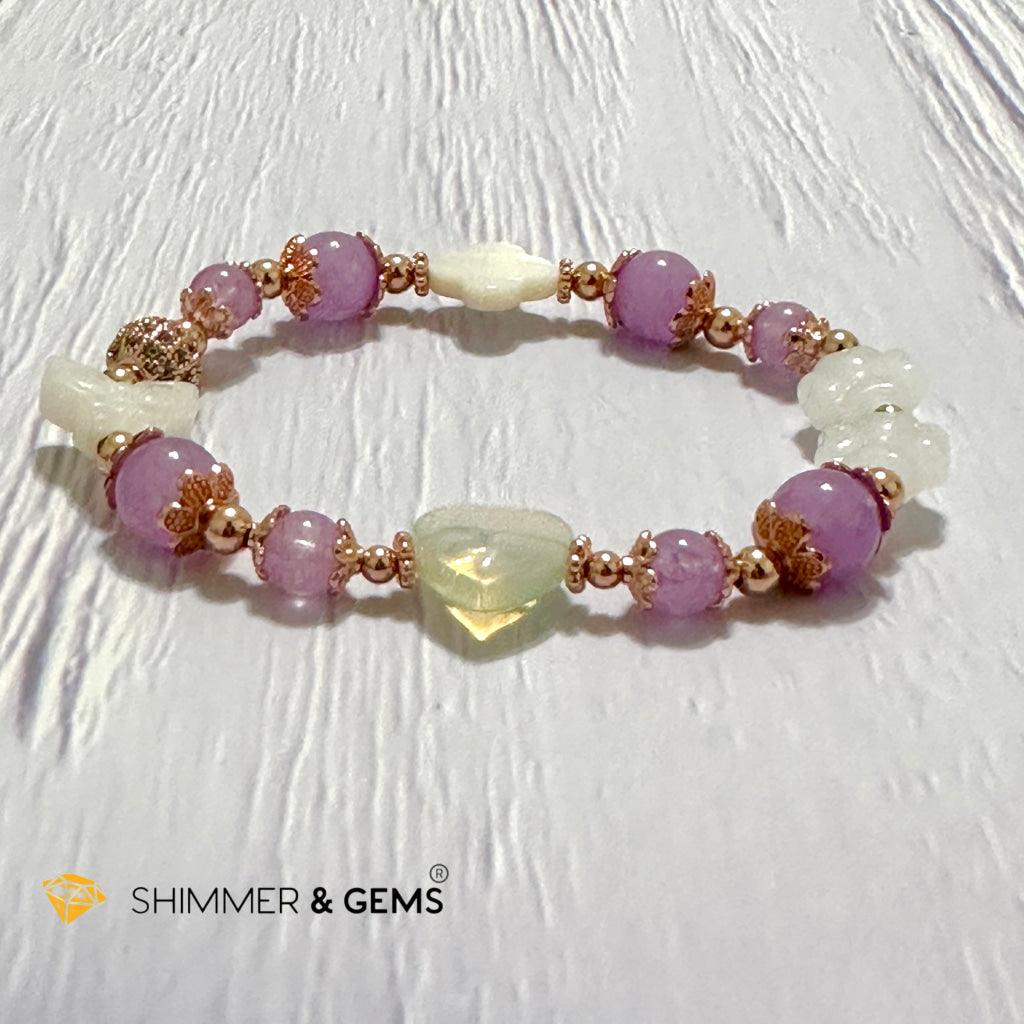 Purple Jade Crystal Fairy Bracelet (Make A Wish!)