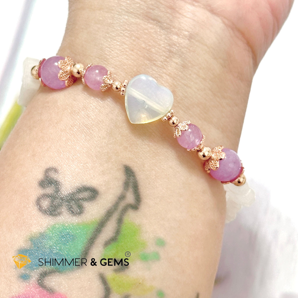 Purple Jade Crystal Fairy Bracelet (Make A Wish!)