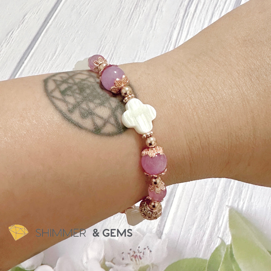 Purple Jade Crystal Fairy Bracelet (Make A Wish!)