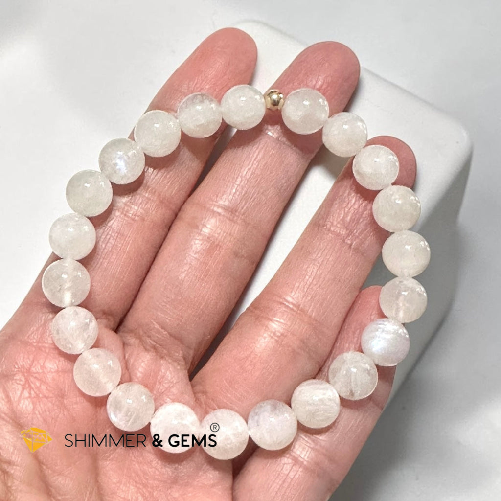 Rainbow Moonstone AA Grade 8mm