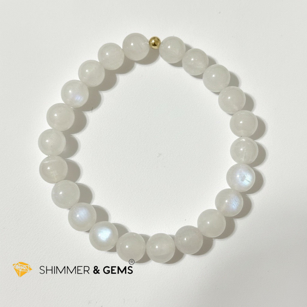 Rainbow Moonstone AA Grade 8mm