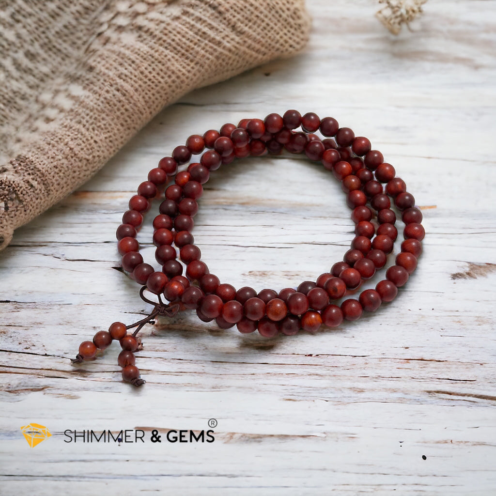 Raja Kayu (Dragon’s Blood) 108 Mala Prayer Meditation Beads (Malaysia)