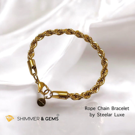 Rope Chain 5mm Bracelet – Steelar Luxe Collection (Stainless Steel)