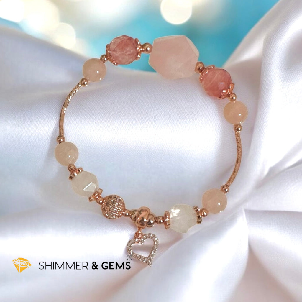 Rose Aurora Dawn Bracelet (Crystalline Tone Series)