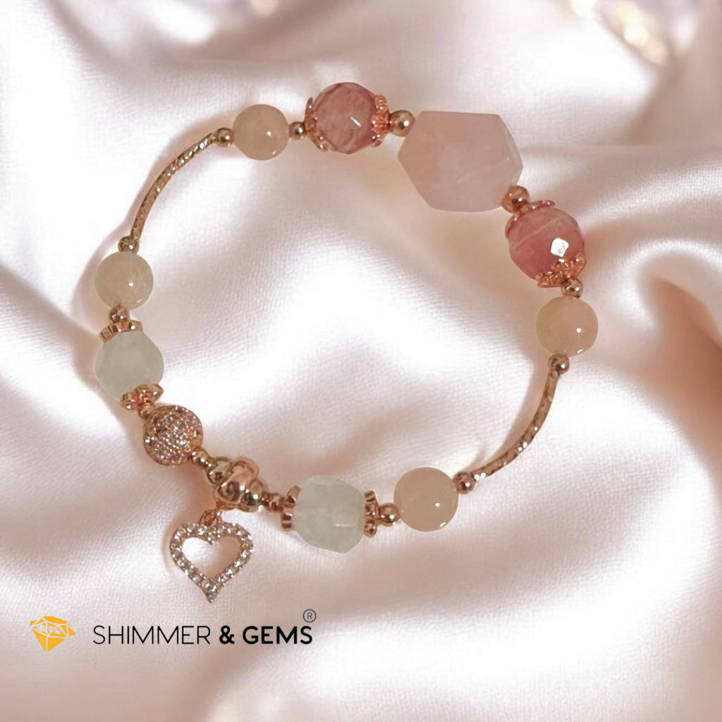 Rose Aurora Dawn Bracelet (Crystalline Tone Series)