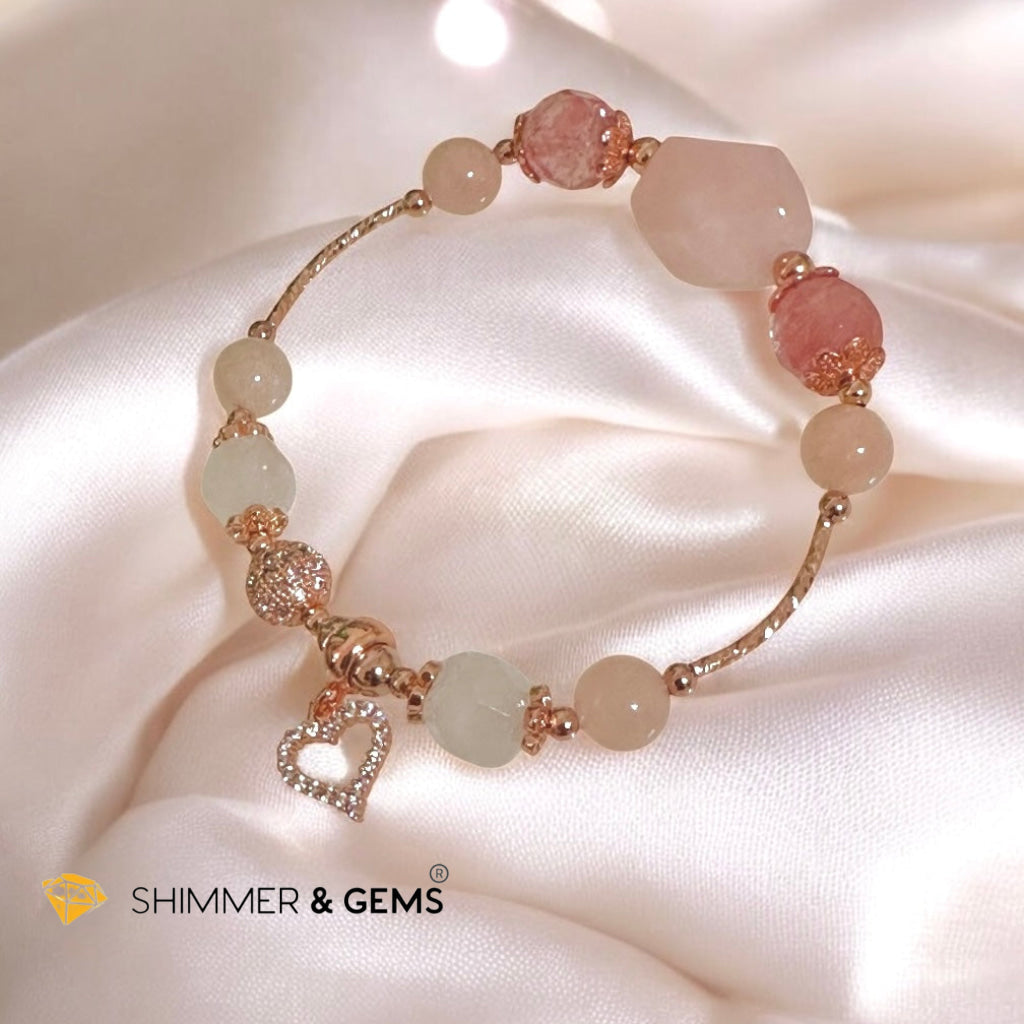 Rose Aurora Dawn Bracelet (Crystalline Tone Series)