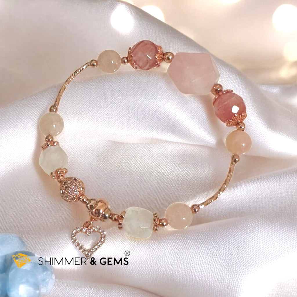Rose Aurora Dawn Bracelet (Crystalline Tone Series)