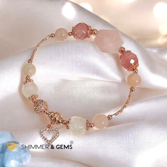 Rose Aurora Dawn Bracelet (Crystalline Tone Series)