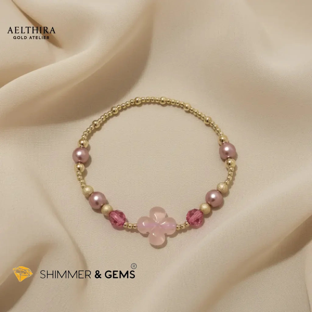Rose Clover 14k Gold Filled Bracelet