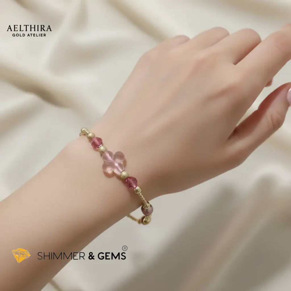 Rose Clover 14k Gold Filled Bracelet