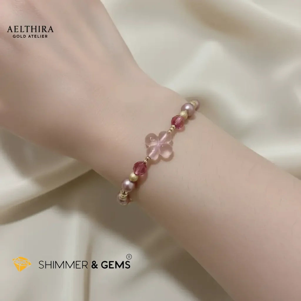 Rose Clover 14k Gold Filled Bracelet
