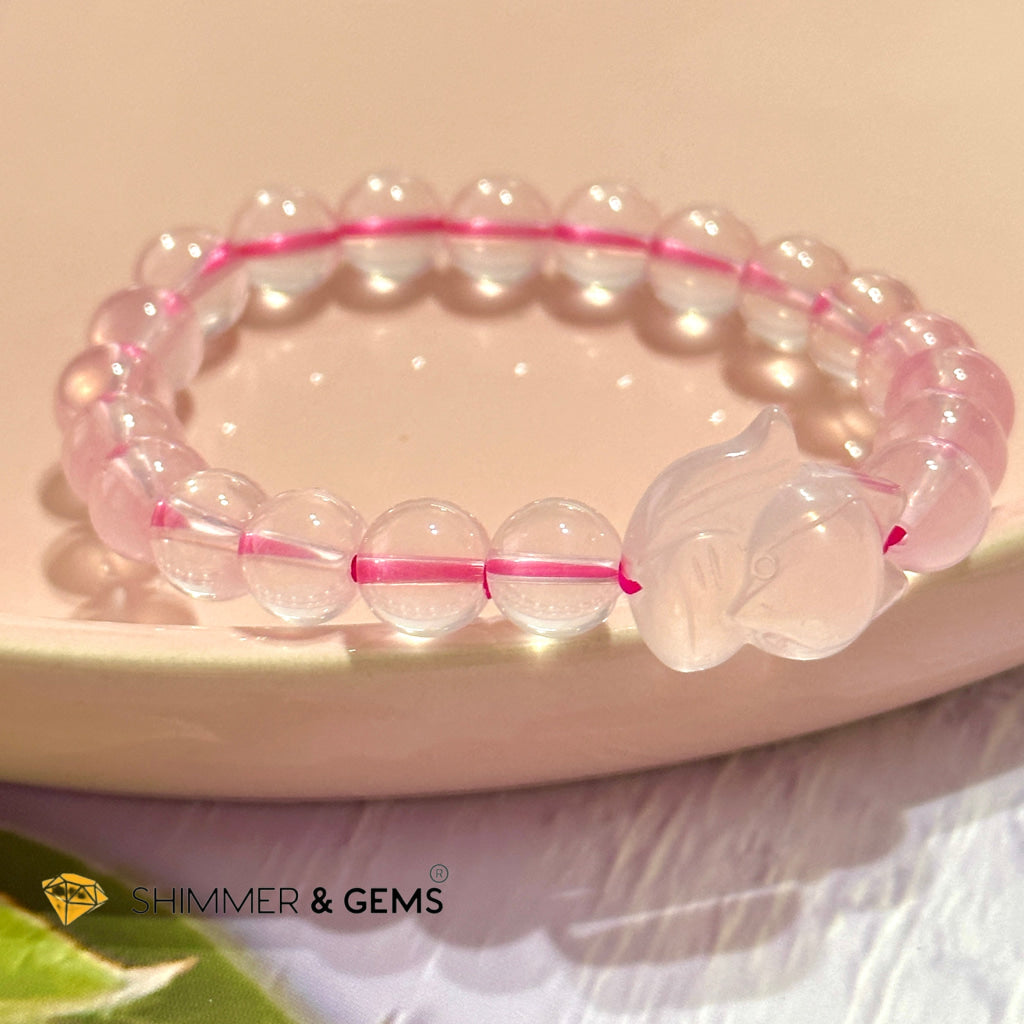 Rose Quartz Fox Bracelet