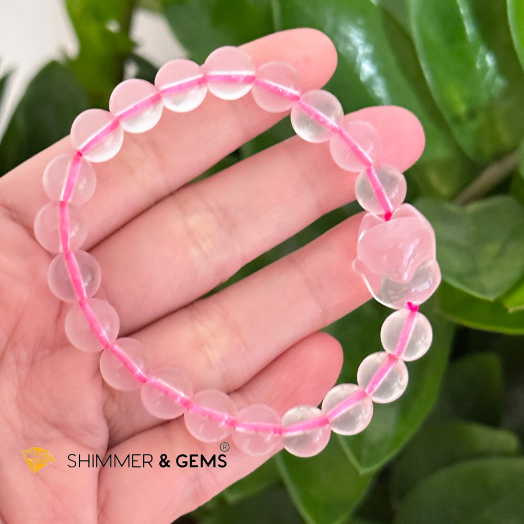 Rose Quartz Fox Bracelet