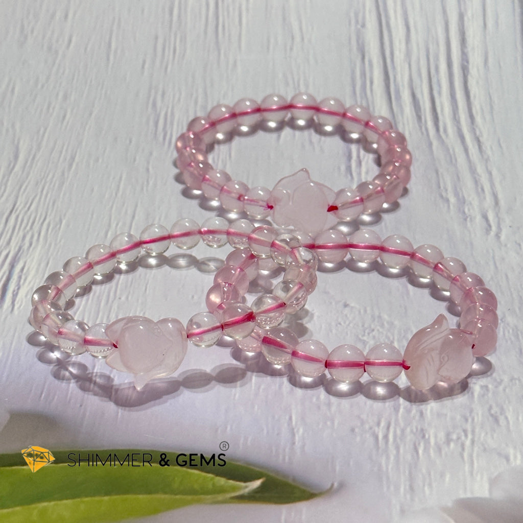 Rose Quartz Fox Bracelet