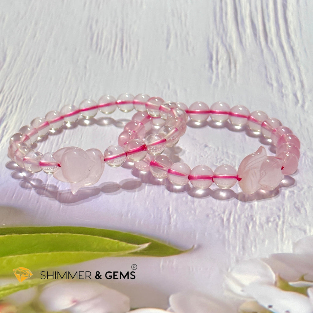 Rose Quartz Fox Bracelet