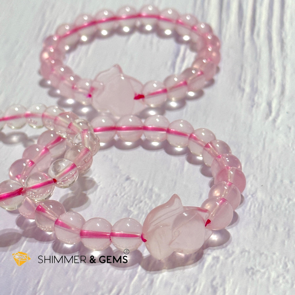 Rose Quartz Fox Bracelet