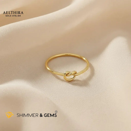 Round Knot 14K Gold Filled Ring (1mm) Ring
