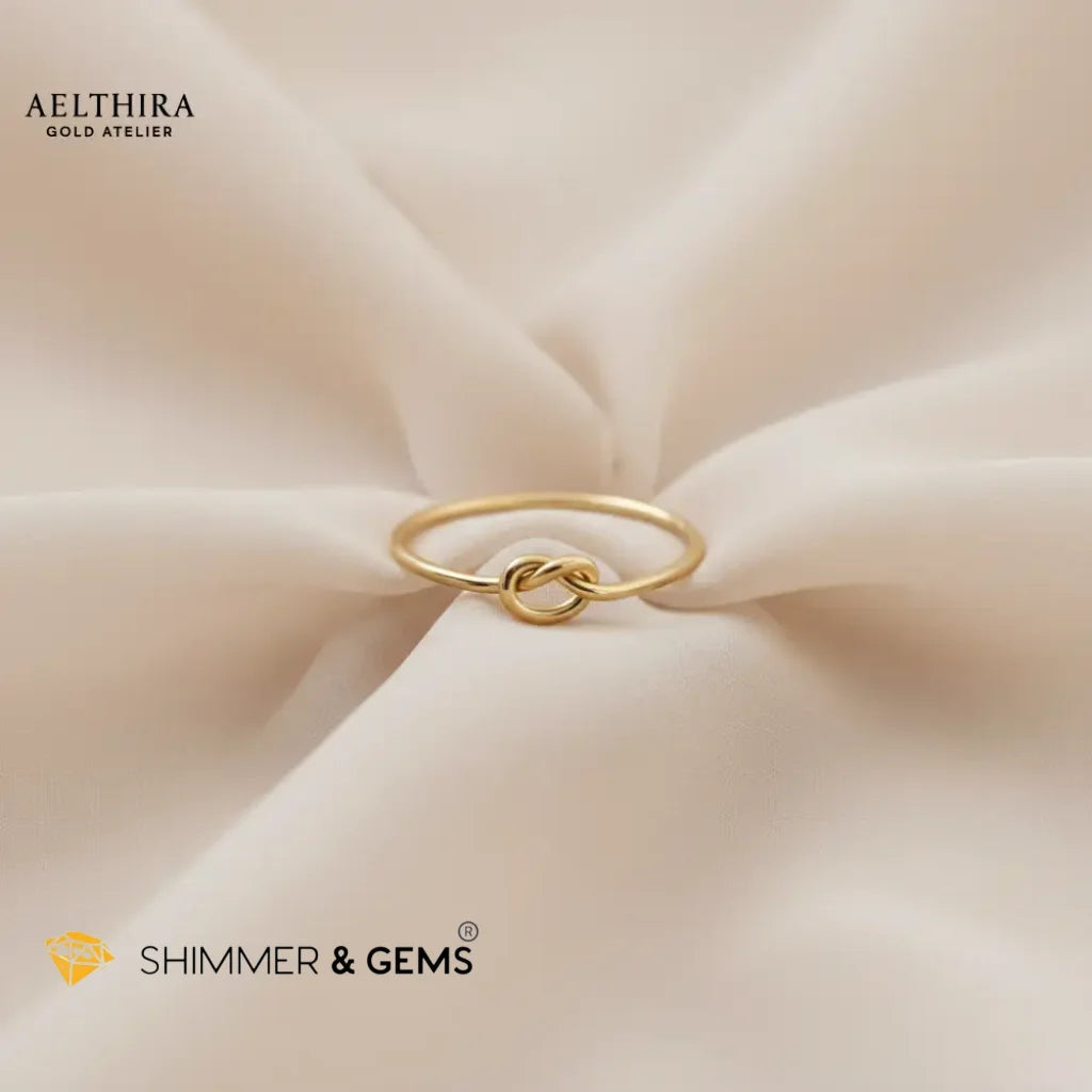 Round Knot 14K Gold Filled Ring (1mm) Ring